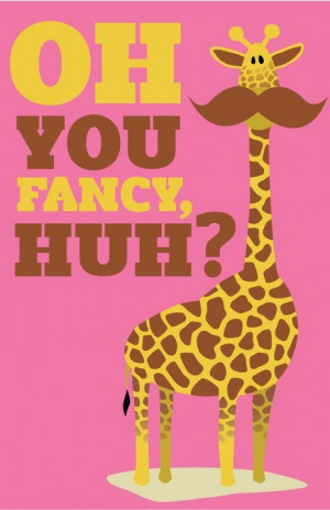 love giraffes and gangster quotes: Giraffes Humor, Moustache, Giraffes ...