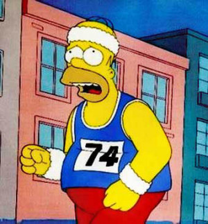 Related Pictures homer simpson running