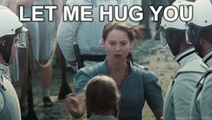 funnyhunger games hug gif