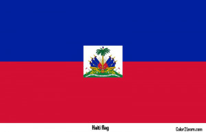 Haiti Flag And Map Coloring Pages