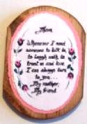 Mom Verse on Plaque