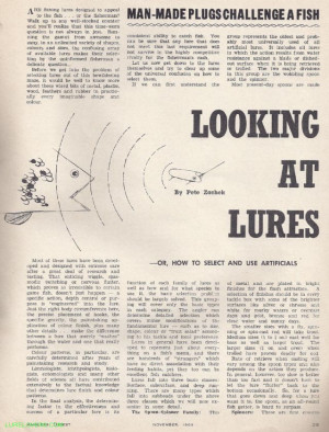 Close on 50 years old an article from Anglers Digest I stumbled upon ...