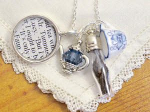 ... Mr. Tumnus Charm Necklace - The Lion The Witch and the Wardrobe Quote