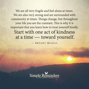 Kindness toward yourself