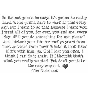Notebook Quotes - The notebook quotes - Polyvore