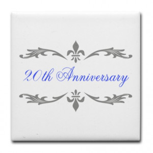 20th gifts 20th kitchen entertaining 20th wedding anniversary tile ...