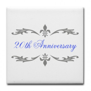 20th gifts 20th kitchen entertaining 20th wedding anniversary tile ...