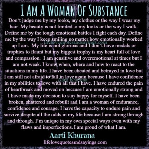 Am A Woman Of Substance.