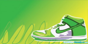 Green Nike Shoe Twitter Header