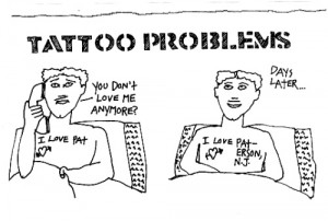 tattoo cartoon drawn in 1979