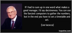 More Lee Iacocca Quotes