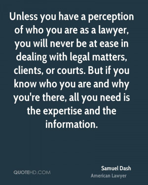 Samuel Dash Legal Quotes
