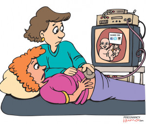 funny pregnant cartoons
