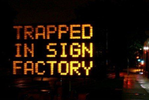 funny hacked road signs