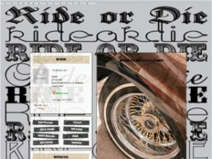 Ride Or Die - DIP INTO MY RIDE MySpace Layout Preview
