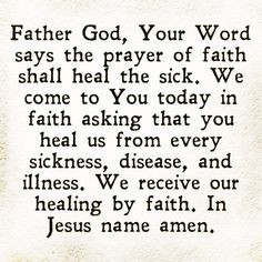 Prayer For H, Prayer Quotes Vers, Sick Faith Bible, Prayer Healing ...