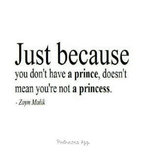 princess without a prince...