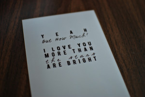 Text Print 11x14 - How Much do you love me - Thumbnail 2