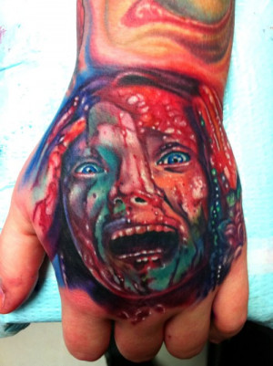 Scary bloody Carrie by Paul Acker... talking of a hand statement ...