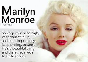 Famous Life Quotes by Marilyn Monroe - Life is a beautiful thing and ...
