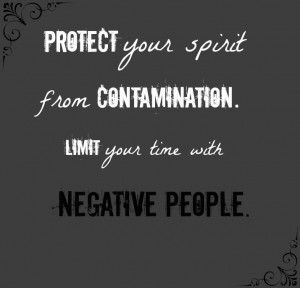 Negative people toxic people