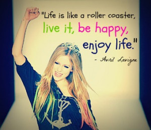 Avril Lavigne quotes on her pict! :D