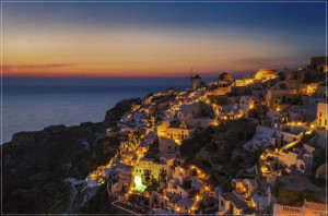 Interesting Facts About Greece: Santorini, Night view.