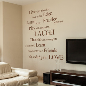 ... Phrases Vinyl Sayings Wall Decals Stickers happiness quote 34