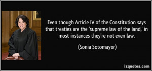 ... supreme law of the land,' in most instances they're not even law