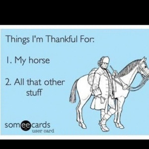 Thanksgiving horsey quotes