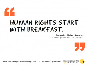 Quotes - Human rights for breakfast, please!