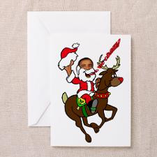 Obama Christmas Card Greeting Card