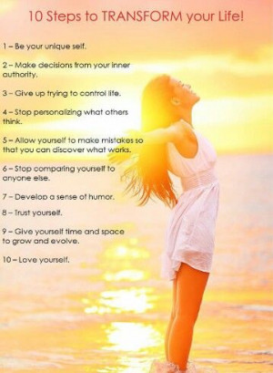 10 steps to transform your life