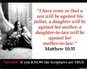 Bible Quotes: Matthew 10:35