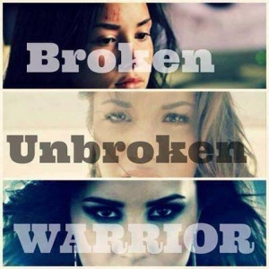 cause now i'm a warrior, now i've got thicker skin. now i'm a warrior ...