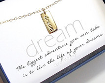 Graduation Dream Pendant Necklace w ith Oprah Inspirational Quote and ...