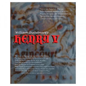 CafePress > Wall Art > Posters > Henry V Quotes Poster