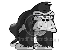 Cartoon Gorilla Clip Art Gif