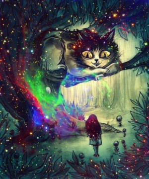 ... weed smoke lsd acid space Alice In Wonderland colors forest smoke weed