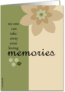 ... member has experienced a death or is going through a tough time saying