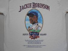 vtg 1997 JACKIE ROBINSON 50th Anniversary Quote T-shirt Size L LA ...