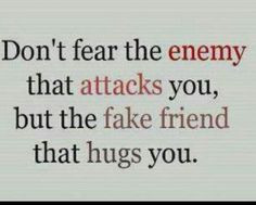 like this quote a lot. Who needs enemies when you can have back ...