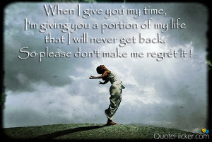 So please don't make me regret it !