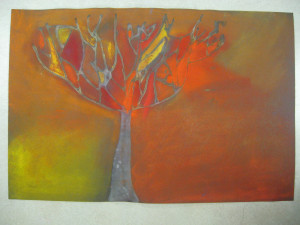 mondrian's trees paintings
