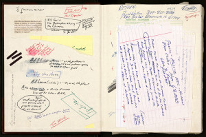 David Foster Wallace’s notebook