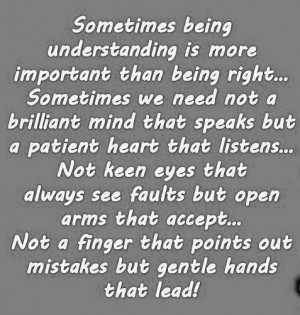 Love Quotes understanding brilliant speaks patient heart listens