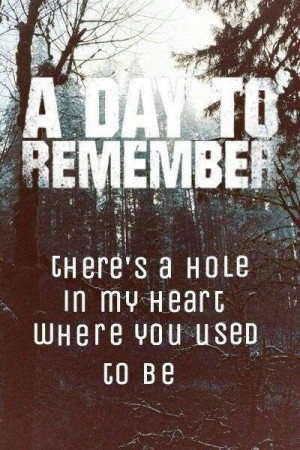 Day To Remember Tumblr Quotes A Day to Remember Quotes