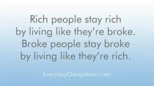 Rich people.....broke people