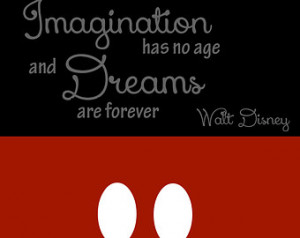 Walt Disney Quote - Mickey Mouse D igital Print - 8x10 ...