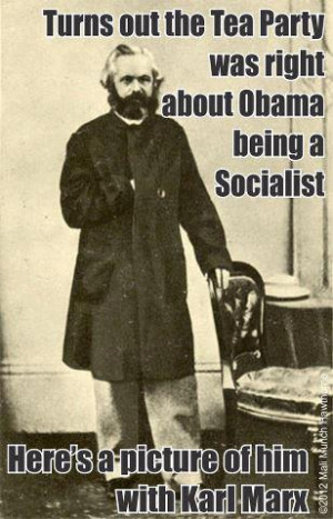 Invisible Obama And Karl Marx